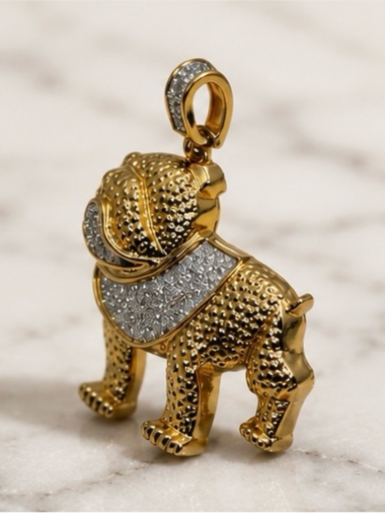 Jewelry - Bulldog Charm gold and silver